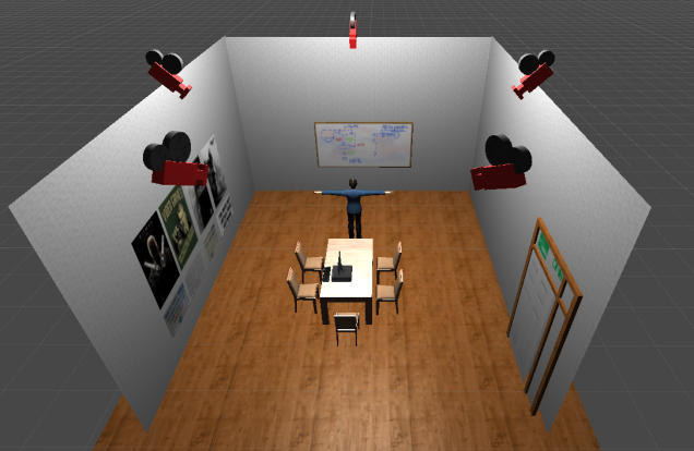 Simulated seminar room