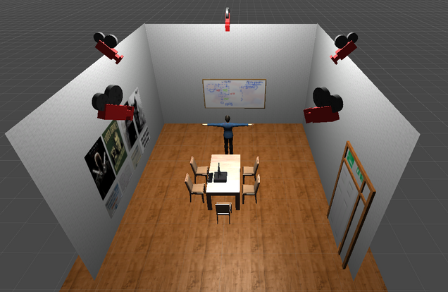 Simulated seminar room